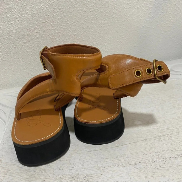 J Crew Mallorca Ankle Strap Brown Platform Heels Sandals Shoes 8 - Picture 9 of 11